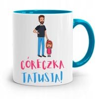 Kubek Błękitny Dla Córki Córeczka Tatusia Z Nadrukiem Ze Zdjęciem