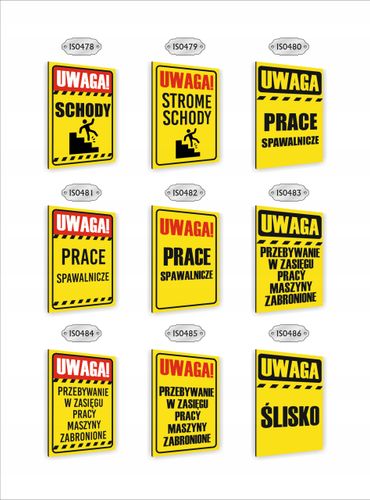 Tabliczka znak informacyjny nadruk DIBOND 40x30 UWAGA MAKSYMALNE OBCIĄŻENIE na Arena.pl