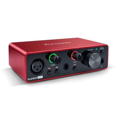 Interfejs audio Focusrite Scarlett Solo 3rd Gen USB XLR Jack 6,3 mm na Arena.pl