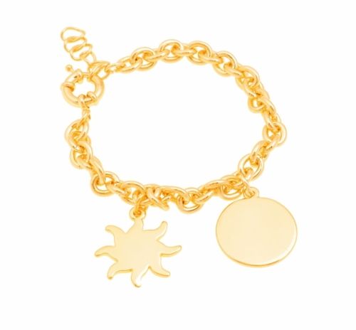 bransoletka ze słońcem i monetką (b21/wio/45au) na Arena.pl