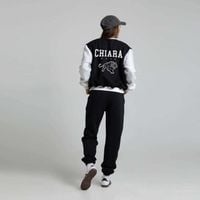 Chiara Wear - Bejsbolówka dwukolorowa haft CHIARA - czarno-biała S/M