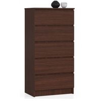 Komoda do sypialni, 5 szuflad, STILO, 60x40x121 cm | TYLETEGOTU