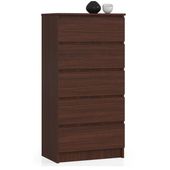 Komoda do sypialni, 5 szuflad, STILO, 60x40x121 cm | TYLETEGOTU