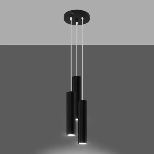 Lampa wisząca LAGOS 3P czarny zdjęcie 3