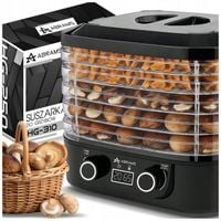 SUSZARKA DO GRZYBÓW WARZYW I OWOCÓW 400W REGULACJA TEMPERATURY TIMER 5