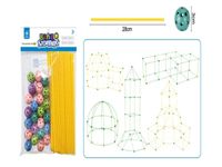 Klocki konstrukcyjne rurki baza namiot domek 75el.