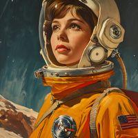 Plakat 30x30cm Pionierka Kosmosu