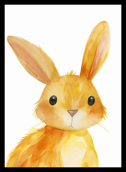 Plakat 25x35cm Słodki Zajączek zdjęcie 2