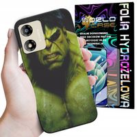 ETUI DO MOTOROLA MOTO E13 - HULK AVENGERS SPIDERMAN MARVEL + FOLIA