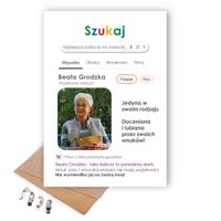 Ramka z życzeniami dla Babci w wyszukiwarce - prezent na Dzień Babci