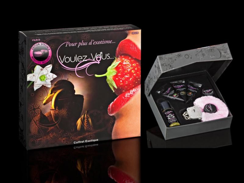 Voulez-Vous Exotics pudełko do masażu z kajdankami zdjęcie 1