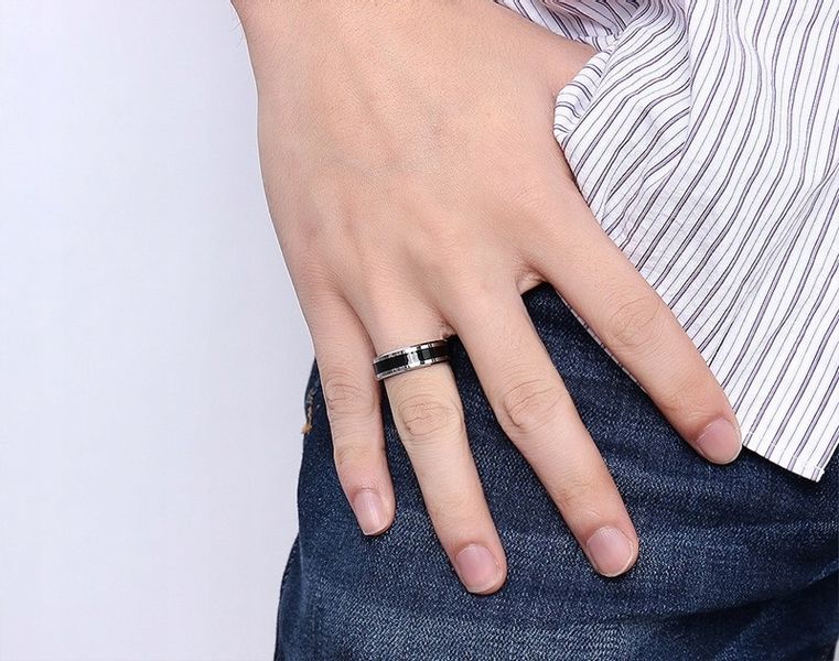 OBRĄCZKA PIERŚCIONEK z Wolframu WOLFRING EU19 US09 zdjęcie 10