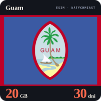 Karta eSIM Internet Guam 20 GB na 30 dni - bez rejestracji
