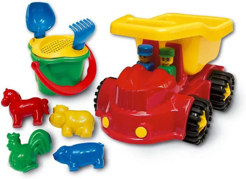 samochód jeep + kpl. do piasku koniczynka 9el. na Arena.pl