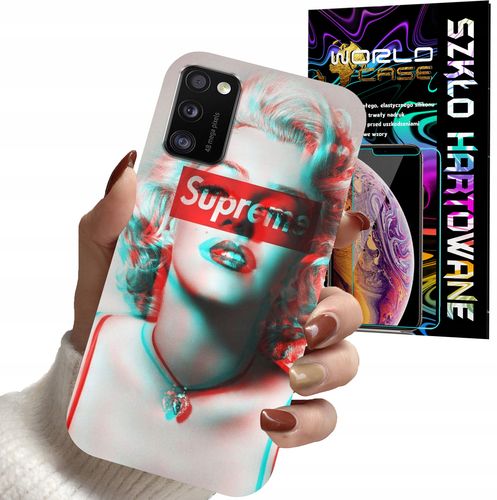 ETUI DO SAMSUNG A41 - Monroe MODNE KOBIECE WZORY + SZKŁO na Arena.pl