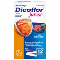 DICOFLOR JUNIOR O smaku owoców leśnych, 12 sasz.