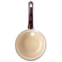 Rondelek Emaliowany Rondel Garnek z Długim Uchwytem Tradycyjny 12 cm 350 ml