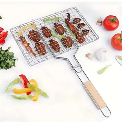 RUSZT STALOWY SIATKA DO GRILLOWANIA RYBY MIĘSA NA GRILLA BBQ 32x20cm na Arena.pl