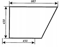 Szyba drzwi dolna - drzwi dół Massey Ferguson ciągnika MF-255 Sokółka K-403