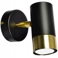 KINKIET LAMPA MILAGRO DANI MLP6237 CZARNY / ZŁOTY