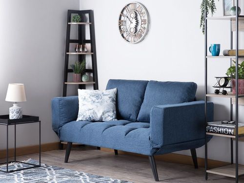 Sofa rozkładana ciemnoniebieska BREKKE na Arena.pl