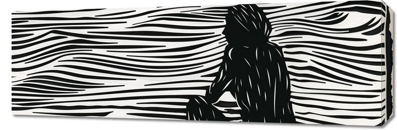 Obraz 90x30cm Złożone Fluidalne Linie zdjęcie 1