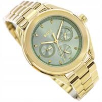 DAMSKI ZEGAREK HUGO BOSS 1502745 LIDA ZŁOTY NA BRANSOLECIE ELEGANCKI DATA