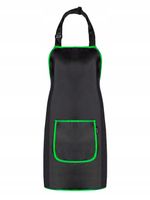 FARTUCH WODOODPORNY KUCHENNY OCHRONNY FARTUSZEK CZARNY POLSKI ROBOCZY 005