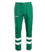 Spodnie do pasa odblask CLASSIC zielony 27