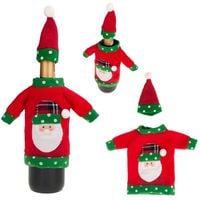 UBRANKO NA BUTELKĘ SWETEREK Z CZAPECZKĄ ŚWIĄTECZNE