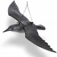 DUŻY KRUK W LOCIE ODSTRASZACZ PTAKÓW GRYZONI 56 CM