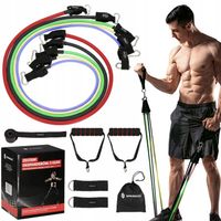 ZESTAW 5 GUM OPOROWYCH DO ĆWICZEŃ WORKOUT BANDS PRO FITNESS WYSOKA JAKOŚĆ