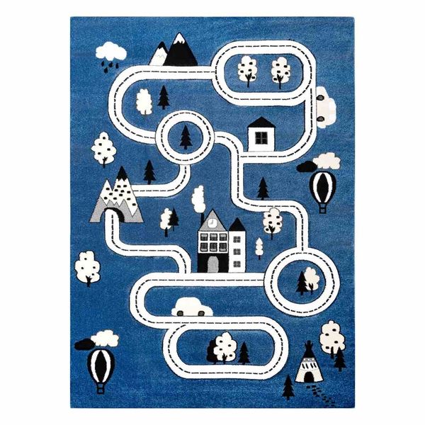 RUG/LU/TINIES/TOWN/BLUE/160x220 zdjęcie 1