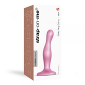 dildo plug curvy metallic sugar pink  s