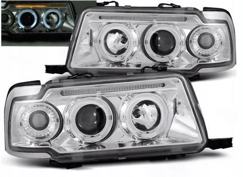 LAMPY REFLEKTORY Do AUDI 80 B4 OD 1991 DO 1996 Roku RINGI LED CHROM na Arena.pl