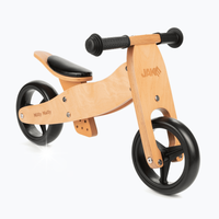 ROWEREK BIEGOWY JAKE NATURAL DREWNIANY ROWER TRÓJKOŁOWY 2W1 BRĄZOWY KOMFORT