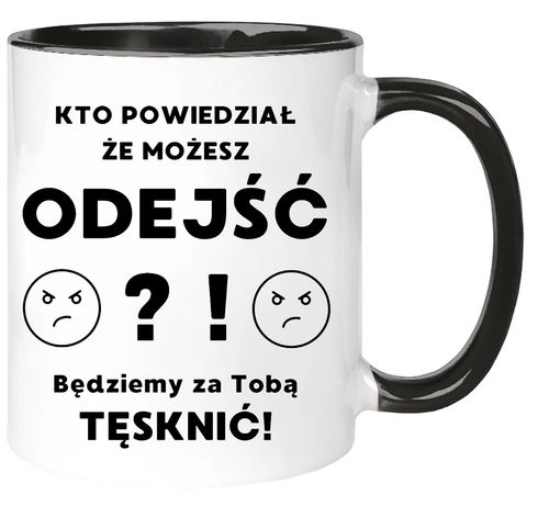 KUBEK NA POŻEGNANIE KOLEŻANKI KOLEGI Z PRACY ŚMIESZNY PREZENT na Arena.pl