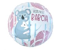 Balon foliowy 45cm - Będziesz babcią, pakowany