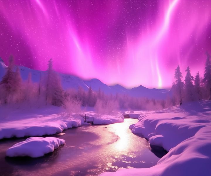 Plakat 60x50cm Aurora Nad Niebiem zdjęcie 1
