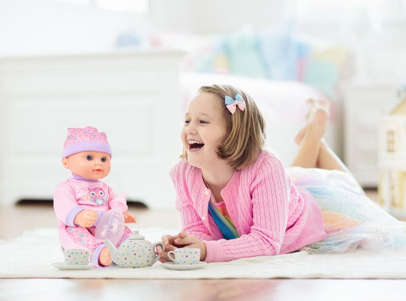 Lalka Bobas 31cm Interaktywna Pije Siusia Gaworzy zdjęcie 9