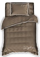 Pościel Z Haftem 140X200 Soft Beżowa 2600