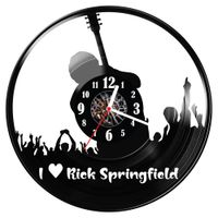 Zegar ścienny z płyty winylowej Rick Springfield 1877.14