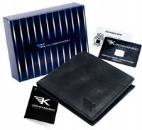 KOCHMANSKI mały portfel męski skórzany cienki RFID