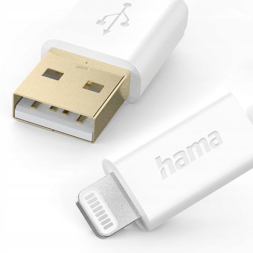 Kabel HAMA USB-A - Lightning 1,5m Biały na Arena.pl