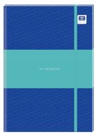 BRULION A5/96K KRATA Z GUMKĄ BLACK & BLUE PASTEL