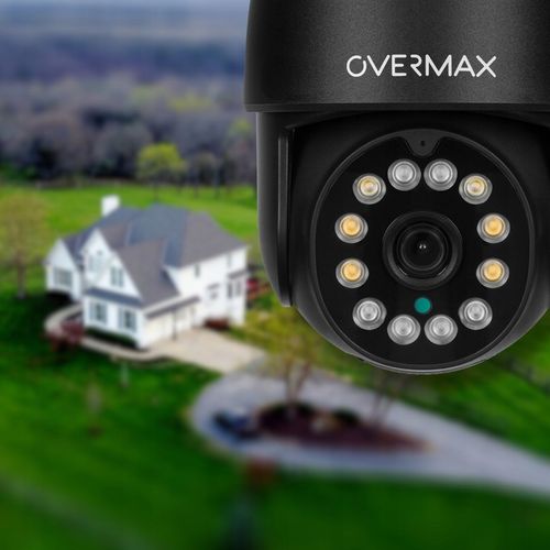 KAMERA ZEWNĘTRZNA OBROTOWA WIFI 4MPx 4x ZOOM CZARNA ULTRA HD PTZ IP66 LAN na Arena.pl