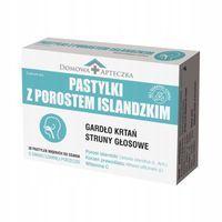 Pastylki na GARDŁO KASZEL Porost Islandzki Witamina C WYRÓB MEDYCZNY
