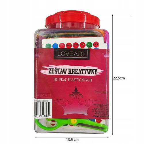 ZESTAW KREATYWNY PLASTYCZNY dla dzieci 1500el na Arena.pl