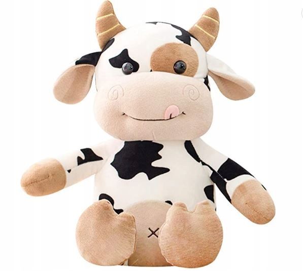 PLUSZAK KROWA KRÓWKA MASKOTKA DLA DZIECI 40CM zdjęcie 1