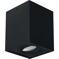 Sufitowa LAMPA downlight HARY 03716 Ideus spot OPRAWA natynkowa metalowy spot kostka cube czarna